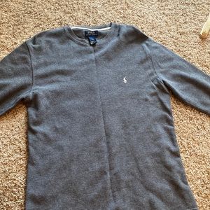 Polo Ralph Lauren, long sleeve gray, used but great condition